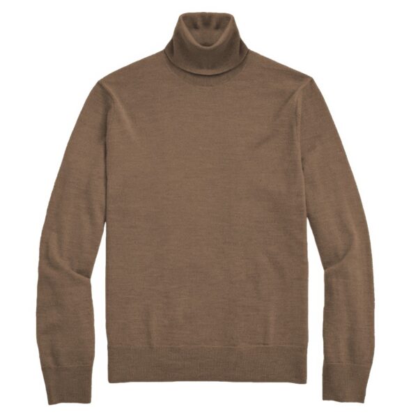 Men’s Solid Turtleneck Sweater – Classic Knit Collar