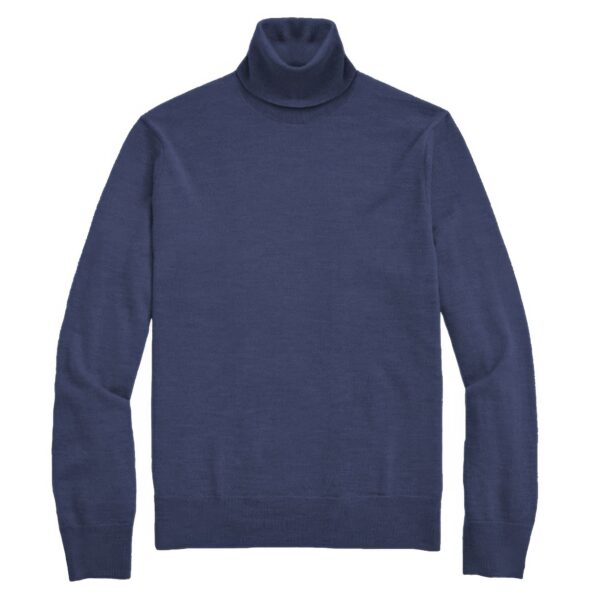 Men’s Solid Turtleneck Sweater – Classic Knit Collar