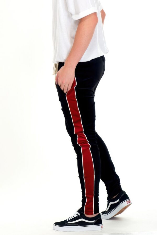 Velvet Pants – Skinny Joggers with Ankle Zippers