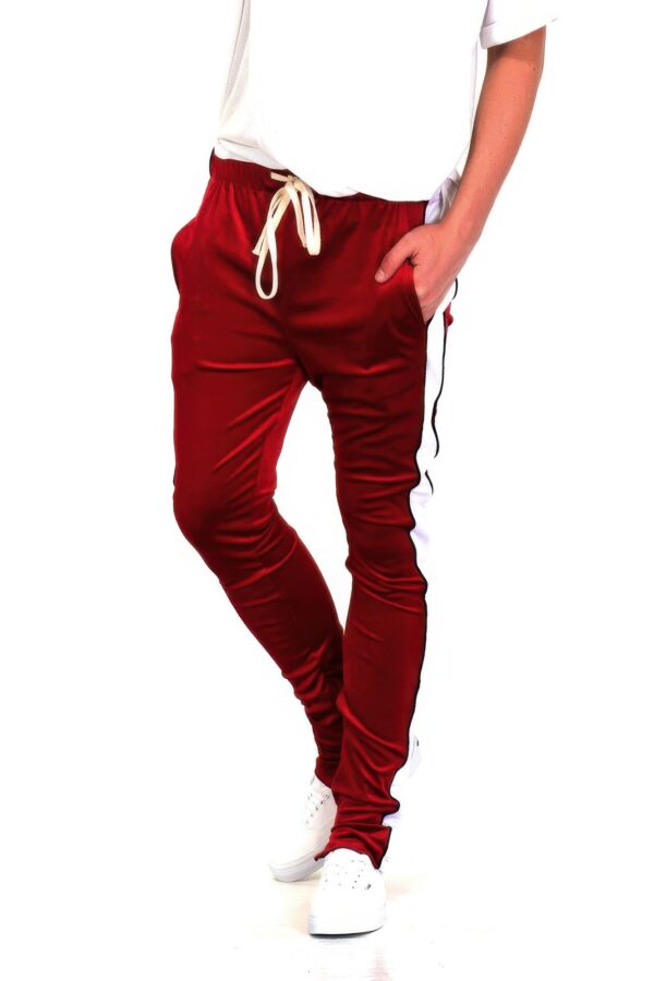 Velvet Pants – Skinny Joggers with Ankle Zippers