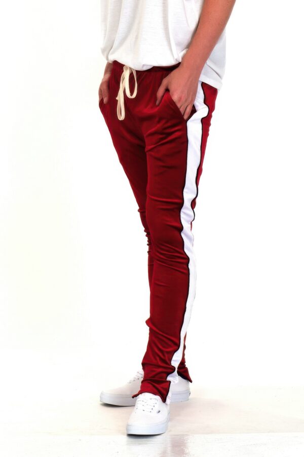 Velvet Pants – Skinny Joggers with Ankle Zippers