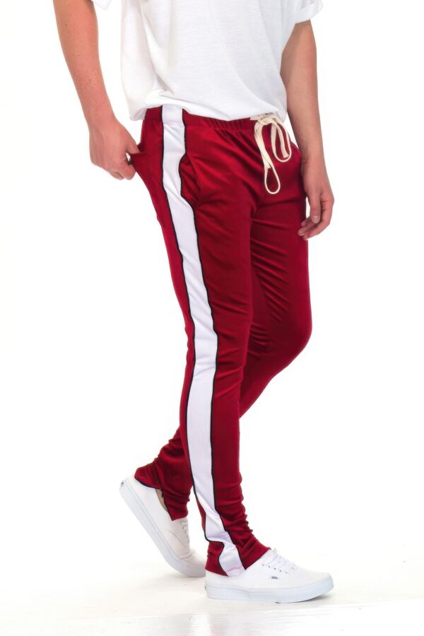 Velvet Pants – Skinny Joggers with Ankle Zippers