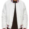 Men’s Polyester Bomber Jacket with Striped Collar