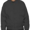Men’s Polyester Bomber Jacket with Striped Collar