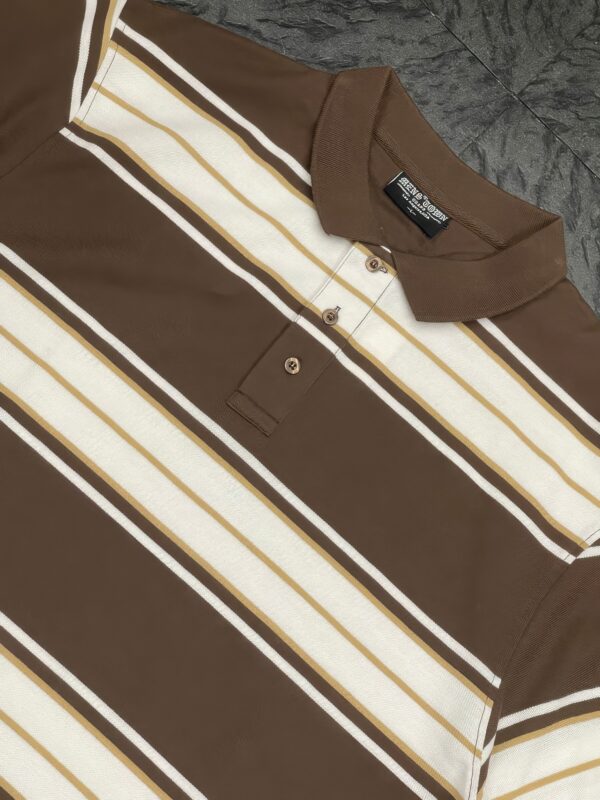 Old School Striped Pique Polo Shirt – Men’s Classic Stripe