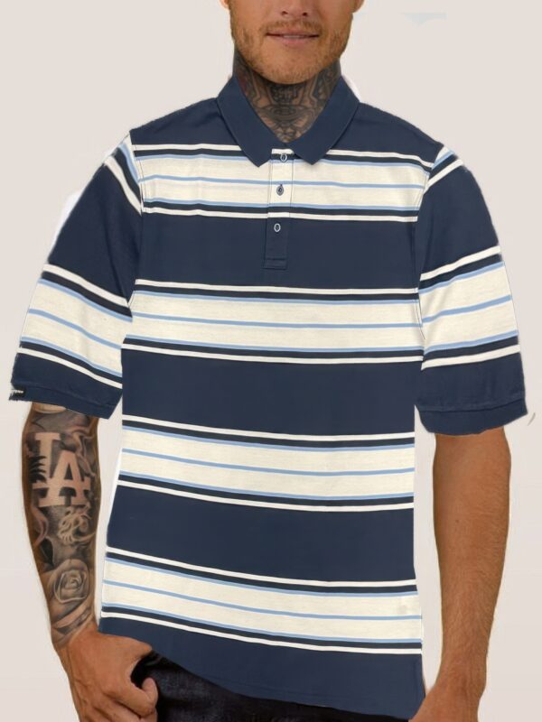 Old School Striped Pique Polo Shirt – Men’s Classic Stripe