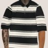 Old School Striped Pique Polo Shirt – Men’s Classic Stripe