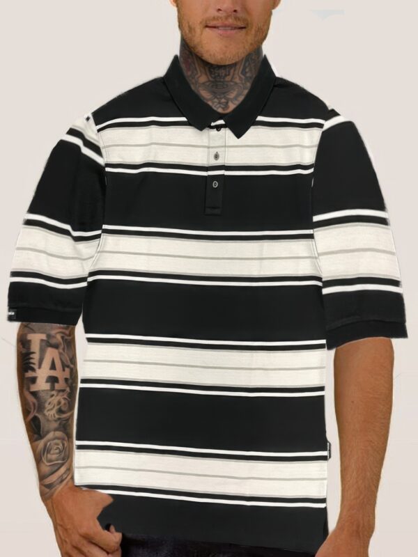 Old School Striped Pique Polo Shirt – Men’s Classic Stripe