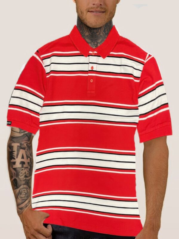 Old School Striped Pique Polo Shirt – Men’s Classic Stripe