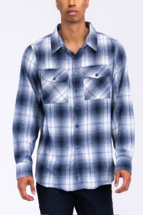 Plaid Flannel Shirt – Regular Fit with Chest Pockets