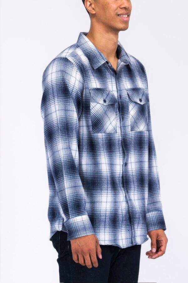 Plaid Flannel Shirt – Regular Fit with Chest Pockets
