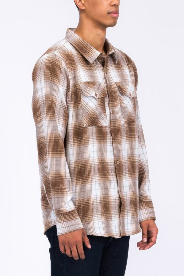 Plaid Flannel Shirt – Regular Fit with Chest Pockets
