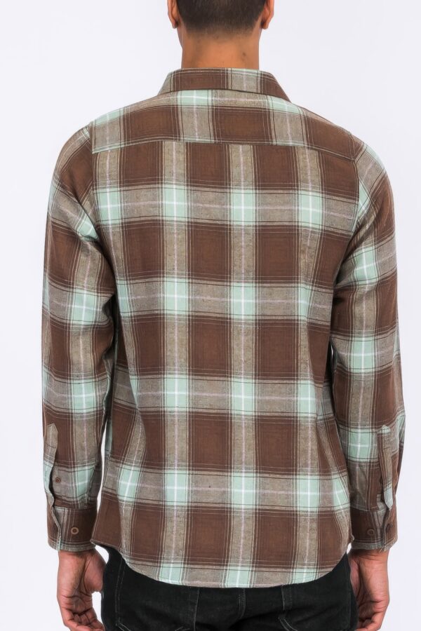 Plaid Flannel Shirt – Regular Fit with Chest Pockets