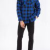 Men’s Quilted Padded Flannel Shirt-Jacket – Angled Pockets
