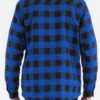 Men’s Quilted Padded Flannel Shirt-Jacket – Angled Pockets
