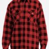 Men’s Quilted Padded Flannel Shirt-Jacket – Angled Pockets