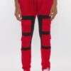 Color Block Cargo Track Pant – Contrast Panel Design