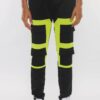 Color Block Cargo Track Pant – Contrast Panel Design