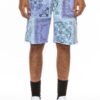 Men’s Paisley Bandana Sweat Shorts – Bold Print