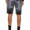 Men’s Paisley Bandana Sweat Shorts – Bold Print