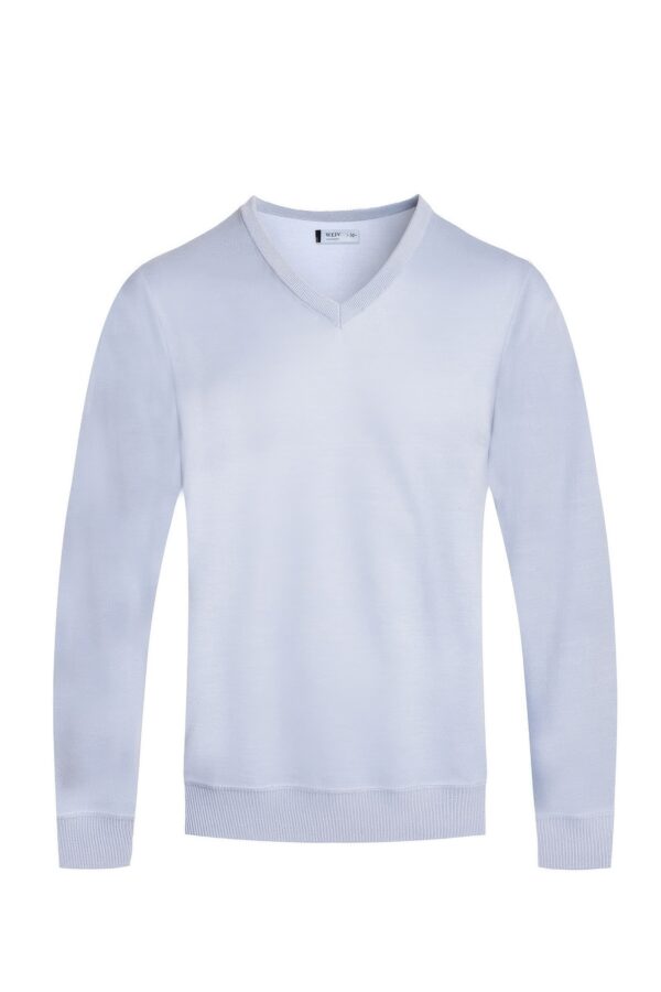 Men’s Classic V-Neck Sweater – Solid Knit