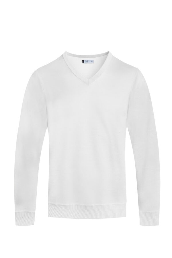 Men’s Classic V-Neck Sweater – Solid Knit