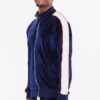 Men’s Velour Track Set with Piping & Ankle Zips