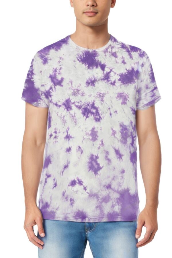 Men’s Cotton Tie-Dye T-Shirt – Bold All-Over Print