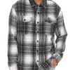 Men’s Checkered Brushed Flannel Shacket with Chest Pockets