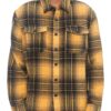 Men’s Checkered Brushed Flannel Shacket with Chest Pockets