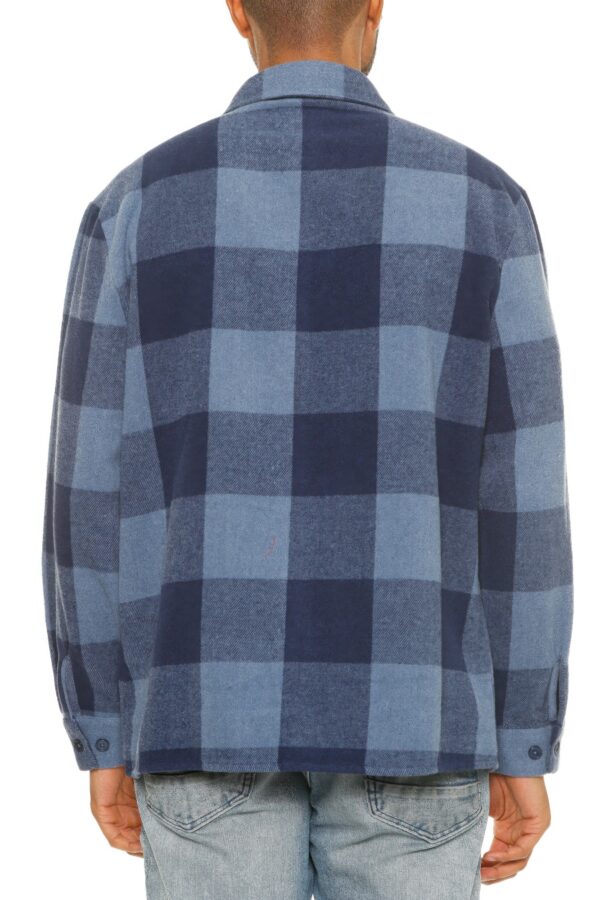 Men’s Brushed Checkered Flannel Shacket