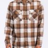 Men’s Plaid Flannel Shirt – Regular Fit with Chest Pockets