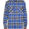 Men’s Plaid Flannel Shirt – Regular Fit with Chest Pockets