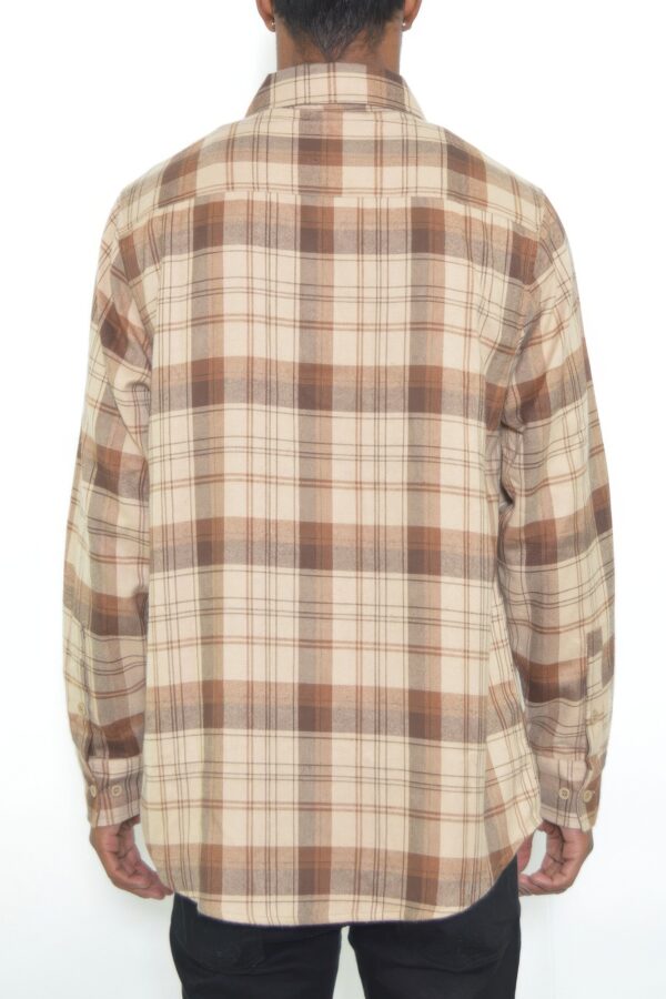 Checker Plaid Flannel Shirt – Long Sleeve for Men