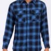 Checker Plaid Flannel Shirt – Long Sleeve for Men