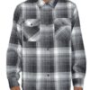 Checker Plaid Flannel Shirt – Long Sleeve for Men
