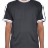 Men’s Striped Tape Short-Sleeve Cotton T-Shirt