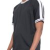 Men’s Striped Tape Short-Sleeve Cotton T-Shirt