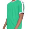 Men’s Striped Tape Short-Sleeve Cotton T-Shirt