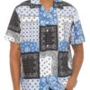 Men’s Collared Printed Button-Down Shirt – Multi-Color