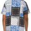 Men’s Collared Printed Button-Down Shirt – Multi-Color