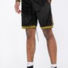 Status Print Velour Suede Shorts – Elastic Logo Waistband