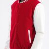 Melton Letterman Varsity Jacket with PU Sleeves