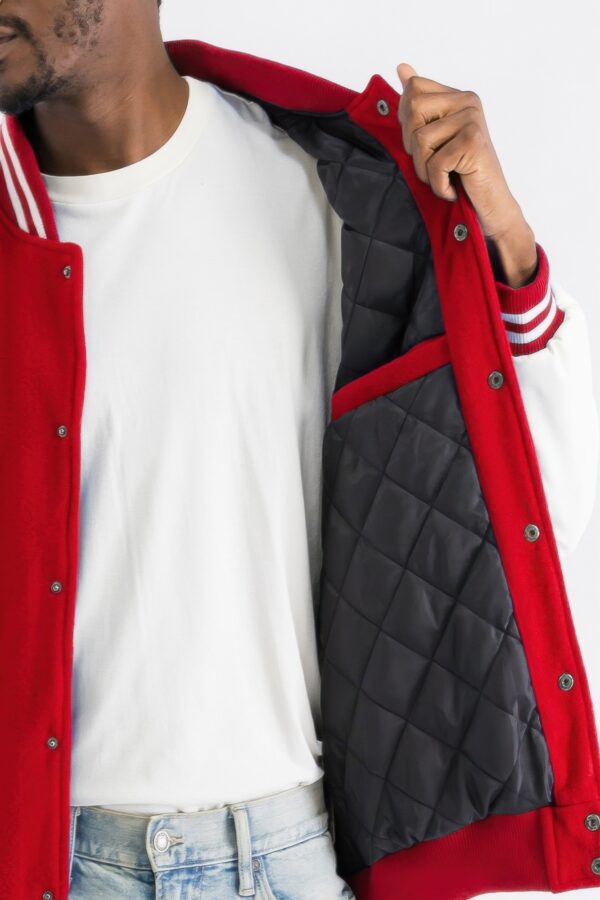 Melton Letterman Varsity Jacket with PU Sleeves