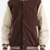 Melton Letterman Varsity Jacket with PU Sleeves