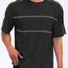 Round Neck Tape Stripe T-Shirt – Shoulder Tape Detail
