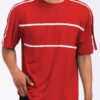 Round Neck Tape Stripe T-Shirt – Shoulder Tape Detail
