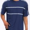 Round Neck Tape Stripe T-Shirt – Shoulder Tape Detail
