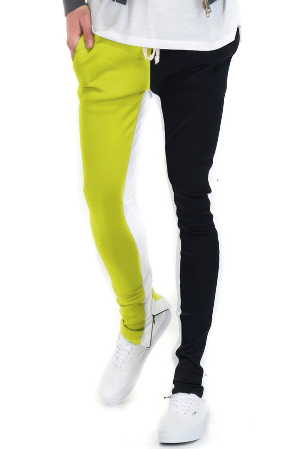 Two-Tone Color Block Track Joggers – Men’s Activewear