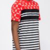 Chain Link Print Short-Sleeve T-Shirt – Chest Tape Detail